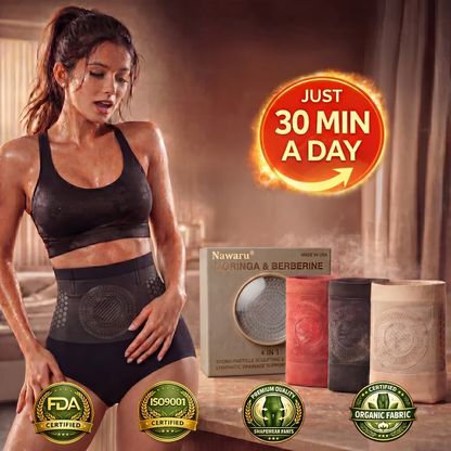 💪🏻Nawaru® 𝐌𝐨𝐫𝐢𝐧𝐠𝐚 & 𝐁𝐞𝐫𝐛𝐞𝐫𝐢𝐧𝐞 4‑In‑1 Micro‑Particle Sculpting & Fat‑Burn Shorts