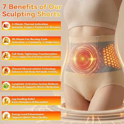 💪🏻Nawaru® 𝐌𝐨𝐫𝐢𝐧𝐠𝐚 & 𝐁𝐞𝐫𝐛𝐞𝐫𝐢𝐧𝐞 4‑In‑1 Micro‑Particle Sculpting & Fat‑Burn Shorts