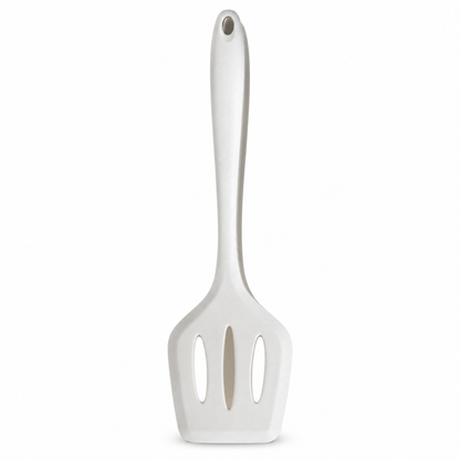 Heat Resistant Silicone Slotted Turner Spatula, Food-Grade Nonstick Kitchen Utensil with Flexible Thin Edge, Non-Scratch Cooking Spatula for Eggs, Pancakes, Fish, Burgers and Frying